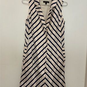 Banana Republic Navy and White Dress